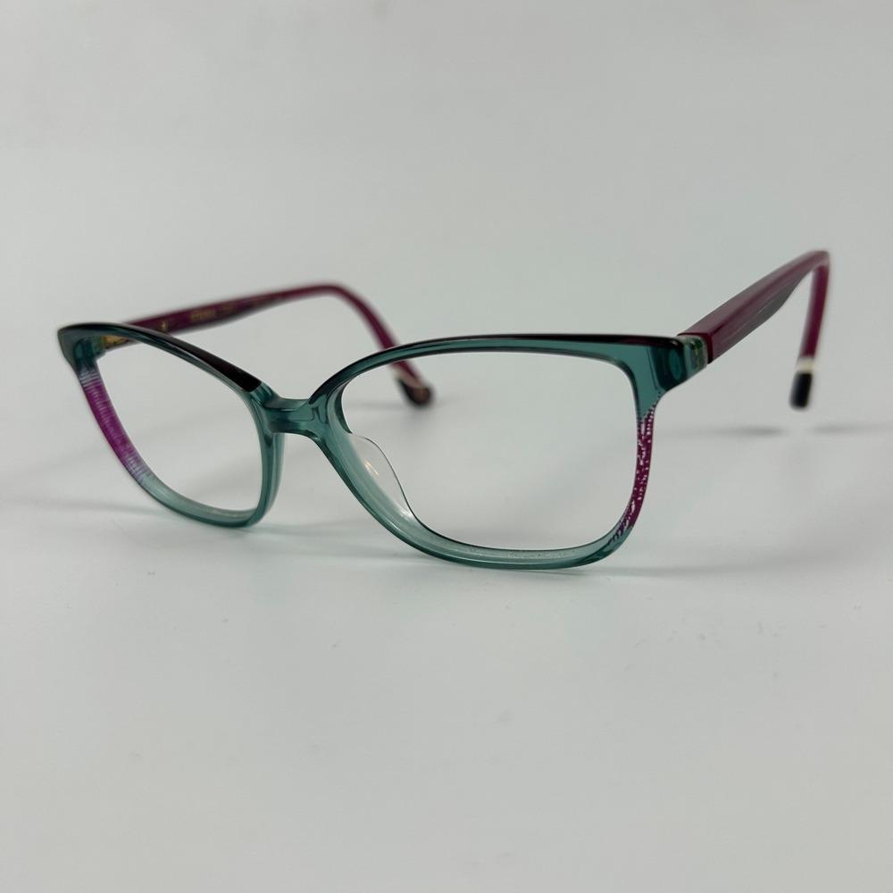 Etnia Barcelona Etosha TQFU Womens Eyeglasses Frame Green & Burgundy 54-15-142mm
